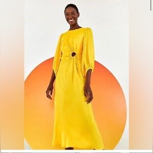 FARM RIO Elegant Yellow Maxi Dress